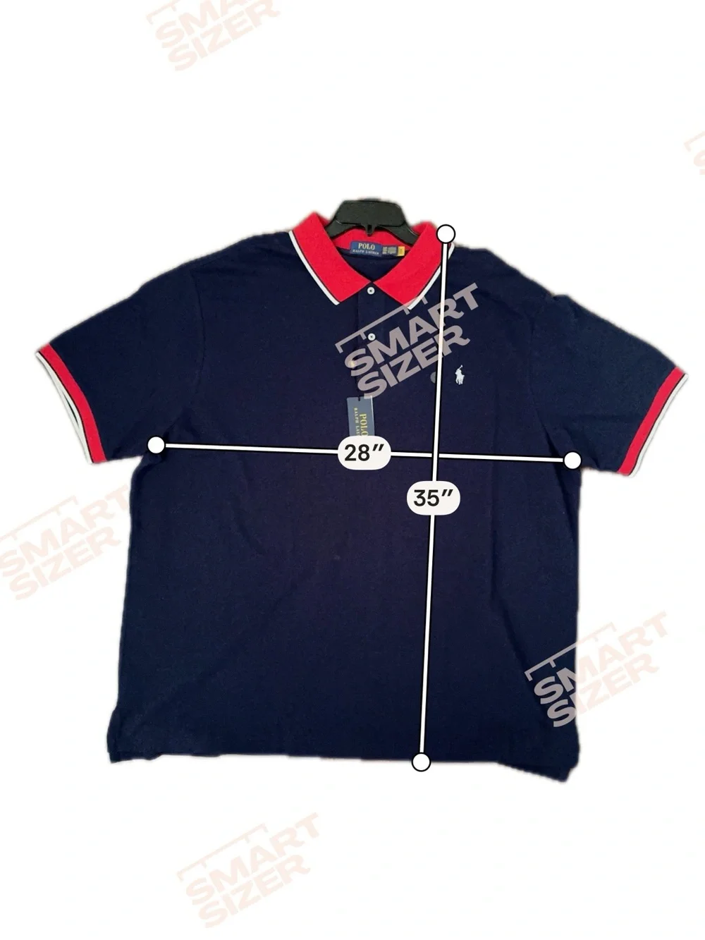 NWT Polo Ralph Lauren 3X 3XL Big Man's Blue, Red & White Cotton Mesh POLO